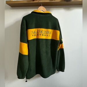 VINTAGE 1990s Green Bay Packers Mirage NFL zip fleece jacket - XL